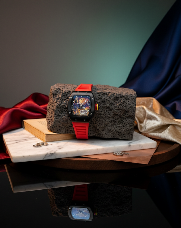 Richard Mille RM , Semi Automatic Self-Winding Watch, Elegant Mechanical Timepiece for Men