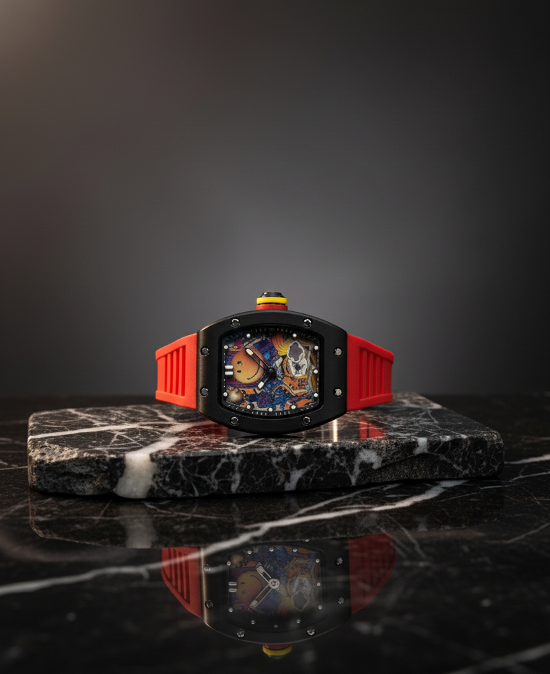 Richard Mille RM , Semi Automatic Self-Winding Watch, Elegant Mechanical Timepiece for Men