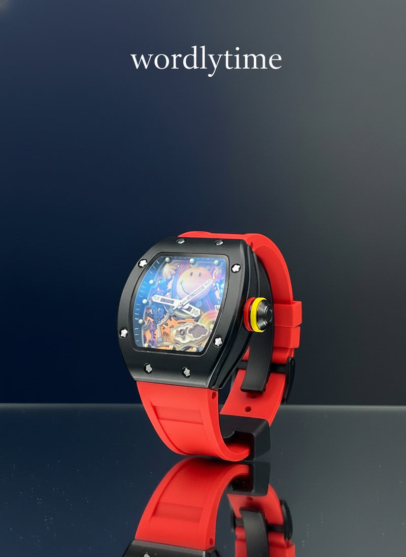 Richard Mille RM , Semi Automatic Self-Winding Watch, Elegant Mechanical Timepiece for Men