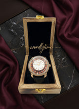 Casino, Luxury ,Stainless Steel Quartz Watch with Dazzling Accents