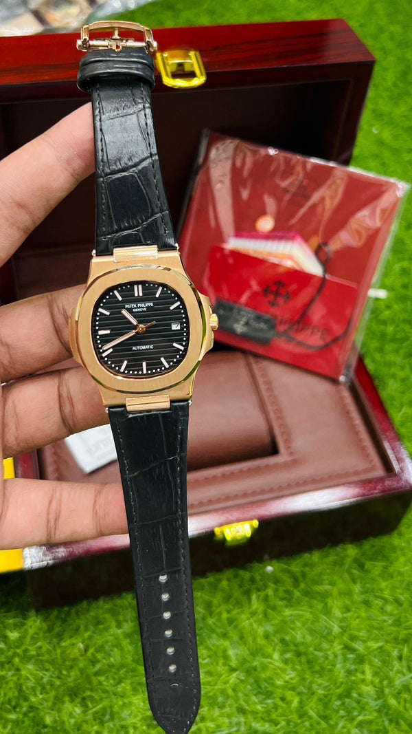 Patek Philippe, Italian Leather, Stainless Steel,Men Style,Luxury